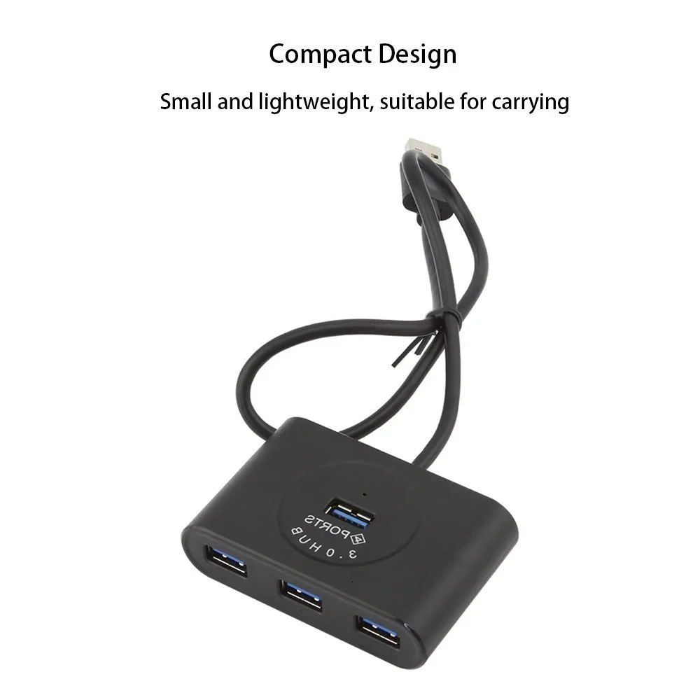 Usb 3,0 концентратор мульти Usb3.0 хаб 4 порта сплиттер адаптер с Светодиодный индикатор портативный компьютер аксессуары для ПК ноутбук Macbook Pro
