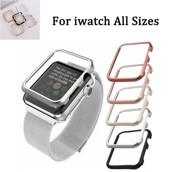 

Metal Watch Case for Apple Watch 38 42mm Series 1 2 3 Cover Protective Shell for iWatch 4 5 40 44mm Protector Cover Accesiores