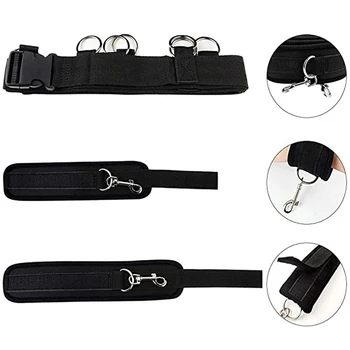 Bed BDSM Bondage Restraints Handcuffs Open Legs Sex Bondage Set Couples Fetish Sex Flirt Binding Limbs Slave Training Sex Toys 4