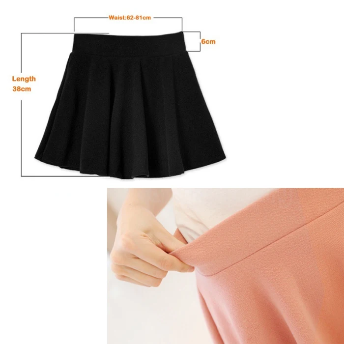 New Women Skirt Sexy Mini Short Skirt Fall Skirts Womens Stretch High Waist Pleated Tutu Skirt SER88