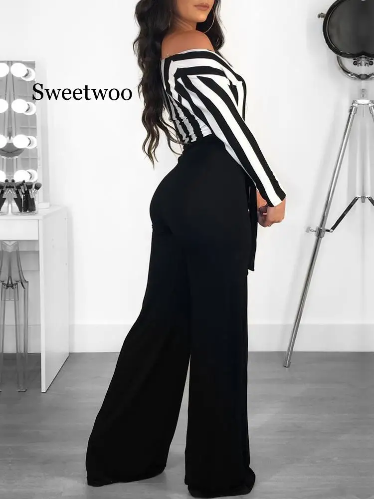 New Design Autumn Full Sleeve Deep V Neck Women Full Bodysuits Fashion Women Jumpsuits