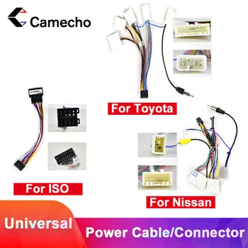 

Camecho Android 2Din Car Multimedia MP5 Player ISO Power Cable Adapter Connector Plug Universal For VW Toyota Nissan Kia Polo