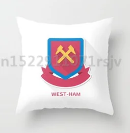 photo color West Ham United подушки квадратный вентилятор Футбол продукта Подушка Чехол из хлопка Подушка Чехол размером 45*45 см 55X55 см(две стороны - Цвет: photo color