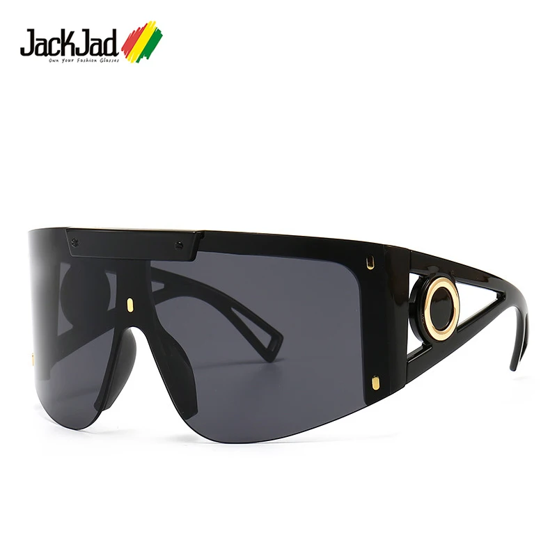 

JackJad 2020 Fashion Modern Cool Oversized Shield Style Sunglasses Women Vintage Brand Design Sun Glasses Oculos De Sol 2088