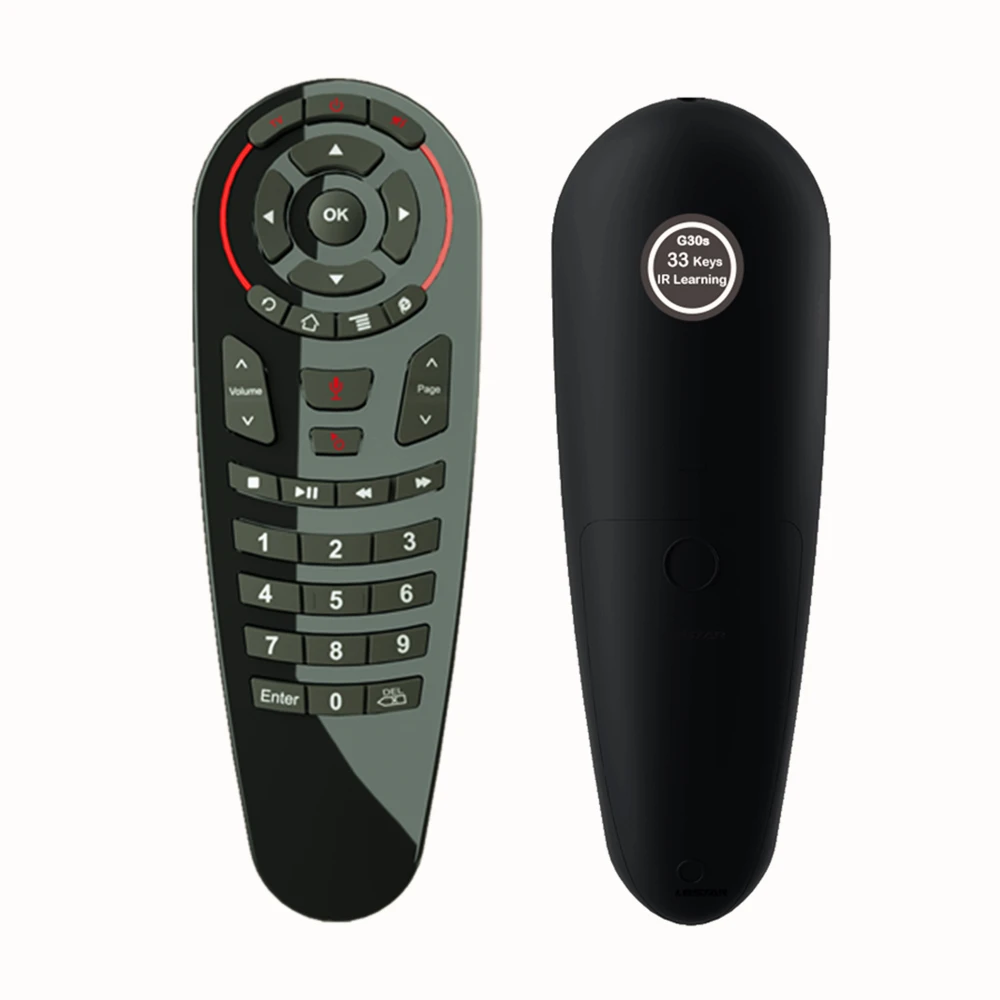 HUACP G30 Air mouse 33 клавиши ИК обучения гироскопа Google голосовой поиск 2 4G Fly
