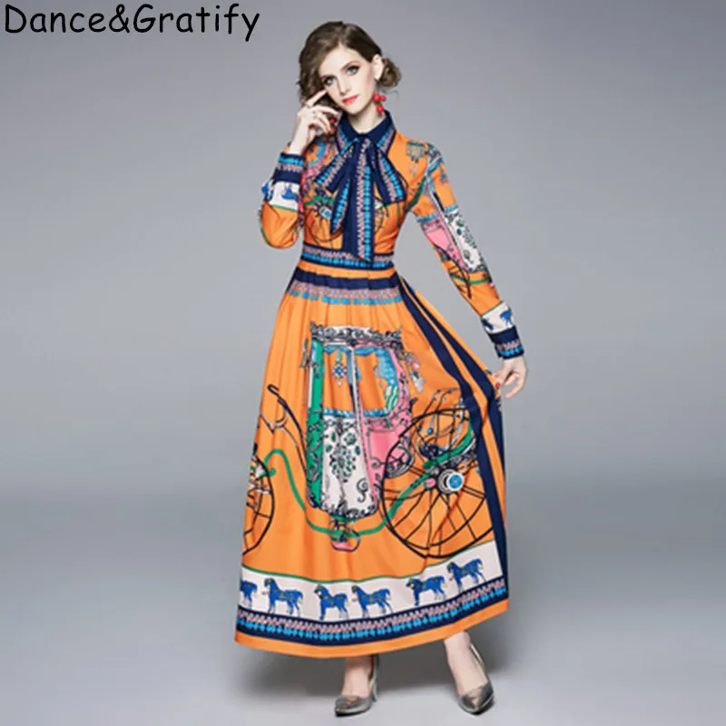 Высококачественное роскошное дизайнерский бренд Runway платье Новинка 2019 осеннее