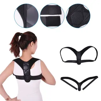 

Men Women Adjustable Back Posture Corrector Clavicle Spine Shoulder Lumbar Brace Support Belt Elastic Orthosis Hunchback Corset