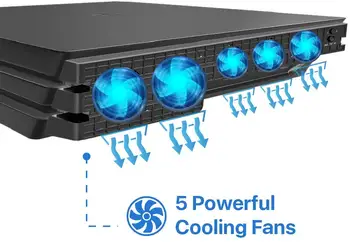 

PS4 Pro Cooling Cooler Fan Super Turbo Temperature Control with USB Cable for Sony Playstation 4 PS4 Pro Console Vertical Stand