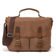 Винтажные портфели мужские сумки через плечо холщовые большие сумки через плечо известный бренд высокого качества мужские дорожные сумки XA278ZC