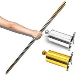 110 cm Length Golden Cudgel Metal Magic Wand Telescopic Stick Show Props Professional Magician Stage Street Close up Illusion