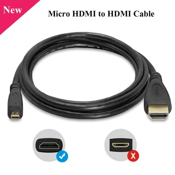 

Raspberry Pi Micro HDMI to HDMI Cable Video HDMI Cable Adapter for PC Laptop Tablet HDTV for Raspberry Pi 4 Model B