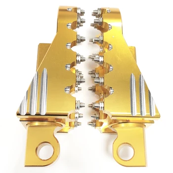 

Gold Rotating Footpegs Custom Chopper Foot Pegs For Harley Sportster XL 883 Dyna