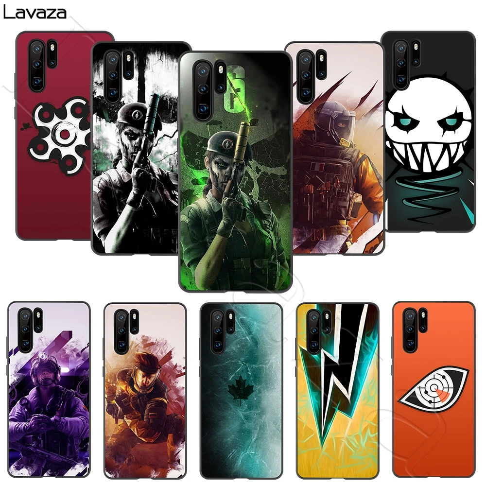 Lavaza R6 Радуга шесть осада мягкий чехол для huawei P8 P9 P10 P20 P30 Y6 Y7 Y9 Lite Pro P Smart Nova 2i 3i мини