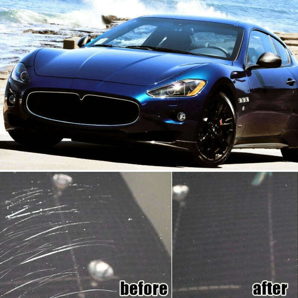 Стекло гидрофобное керамическое жидкое покрытие лак против царапин с губкой