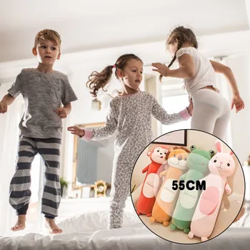 

55CM Long Cotton Cute Doll Plush Toy Soft Plush Sleeping Pillow Comfortable Figurine kids toys Brinquedos Juguetes игрушки New