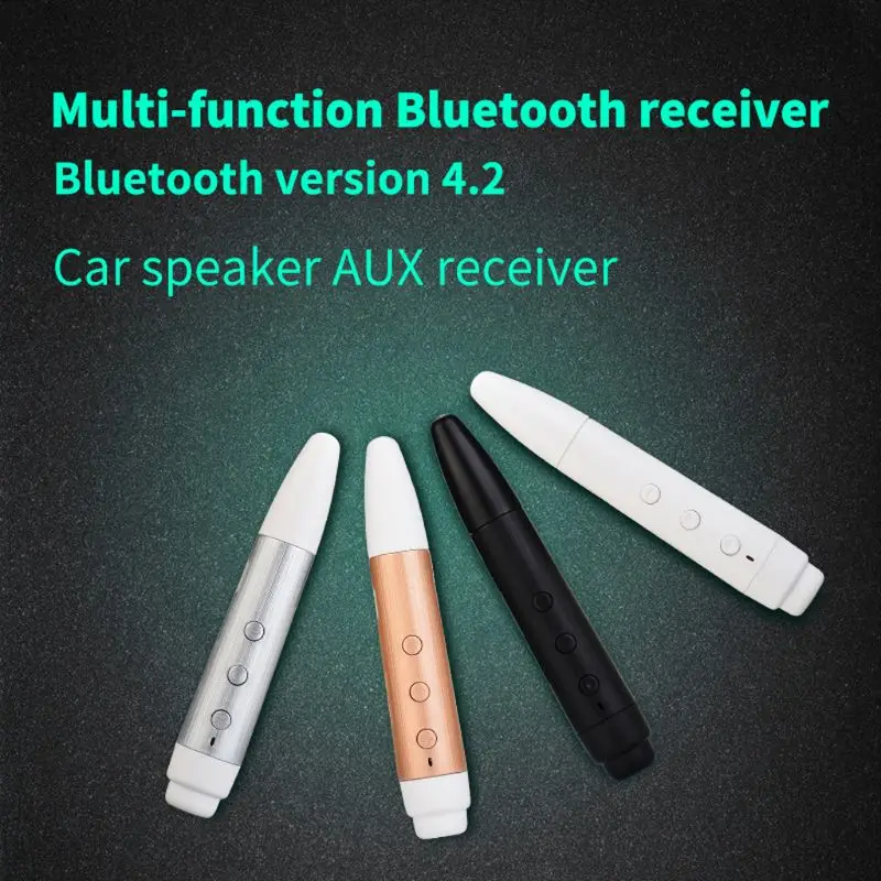 Беспроводной 3,5 мм аудио Bluetooth приемник TF карта воспроизведения MP3 плеер Hands-Free для автомобиля AUX Наушники Динамик D08A