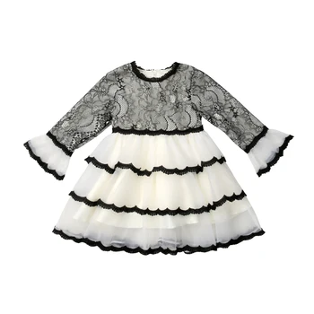 

6M-5T Kid Baby Girls Princess Party Pageant Bridesmaid Long Maxi Formal Prom Dress