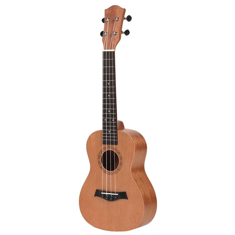 Wooden Концертные Гавайские гитары укулеле 23 дюймов УКУ 4 струны гитара красного дерева шеи для детей взрослых - Цвет: Wooden