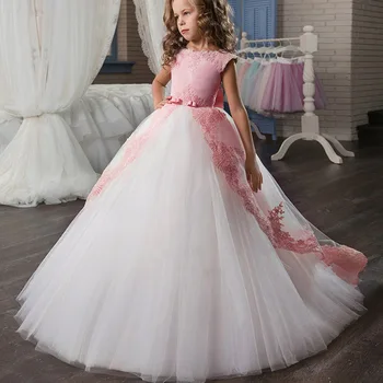 

Evening Wedding Dresses Girls Children Prom Party Princess Dress Girl Kids Dress for Girls Long Ball Gown Clothes Costume