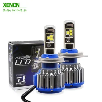 

XENCN T1 LED 9008/H13 80W 7200LM 6000K Cool White Turbo Car Headlight LED Bulbs High Low Hi/Lo Beam Auto Light Bulbs 2pcs