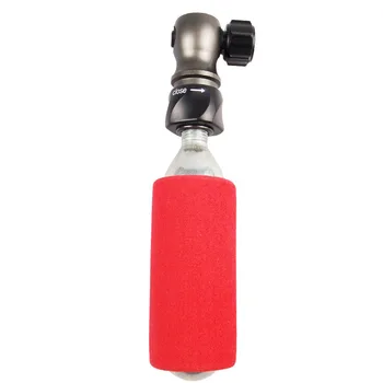 

Bike Tire CO2 Inflator Head Bicycle Pump Fast Fill Air Tap Nozzle W Sponge Cover