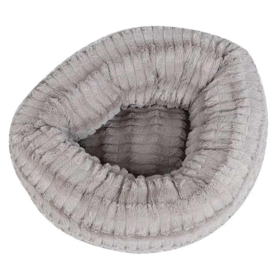 Плюшевый питомец зимний удобный собачий домик питомник круглое гнездо осень-зима матрац для кошек для маленьких средних собак собачий домик для кошек коврик для домашних животных