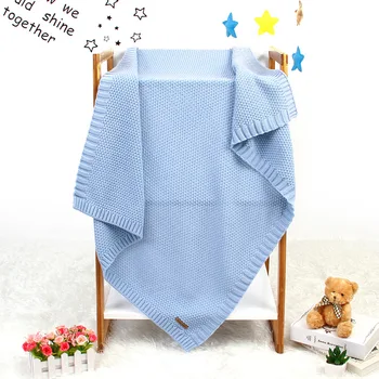 

Newborn Baby Blankets Knitted Stroller Cover Wrap Infant Swaddle Sleepsack envelope Kids Stuff Bath Towel Toddler baby Bedding