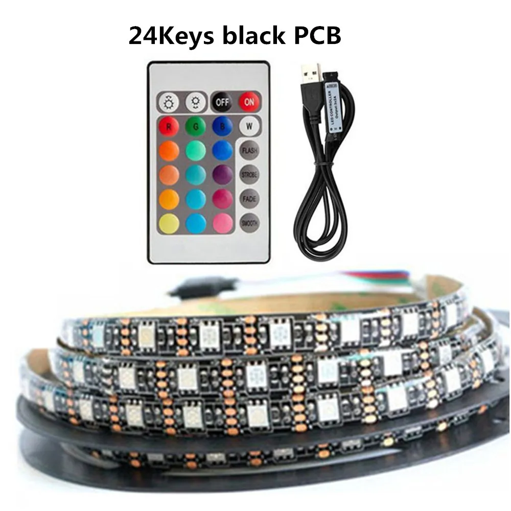 Светодиодная лента RGB luces 5 В USB светодиодная лампа s 5050SMD светодиодные световые