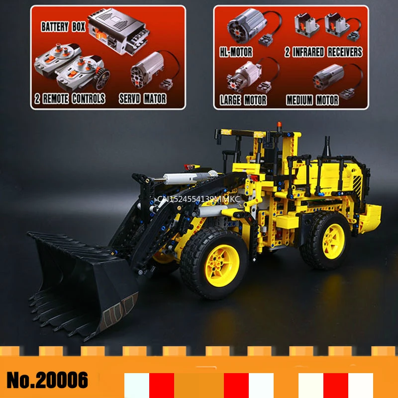 

20006 Technic Volvo L350F Wheel Loader Remote Control Car Building Blocks Bricks compatible with 42030 Christmas Gift