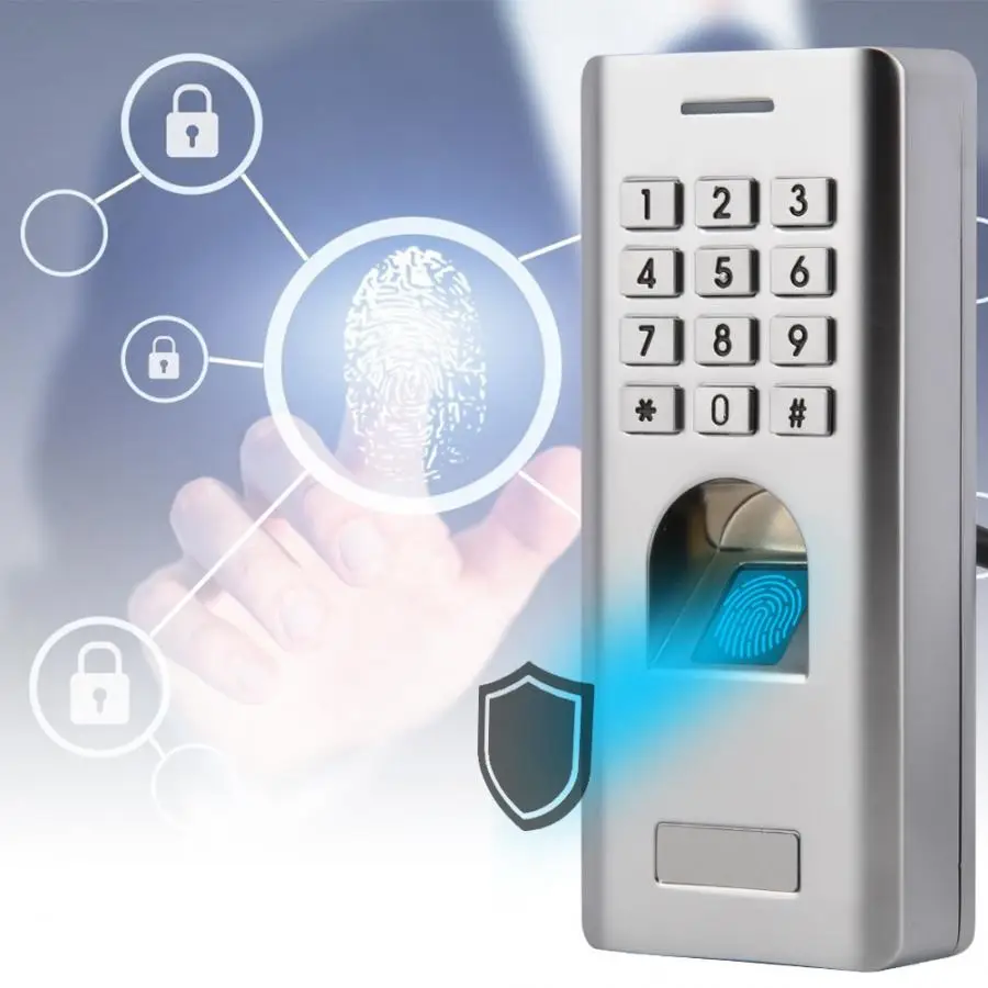 Metal Access Control Access Control Kits Waterproof Fingerprint Reader Password Door Access Control Keypad Security lock