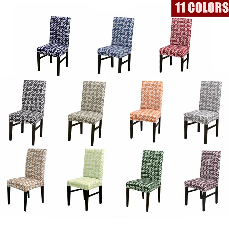 

Anti-dirty Printing Stretch Chair Cover Removable Chair Cover Spandex Seat Case Kitchen Slipcover For Dining RoomHome Decoration