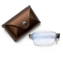 HD прогрессивные Мультифокальные очки для чтения, мужские складные очки из нержавеющей стали, анти-синий светильник, женские очки, близкие по рецепту