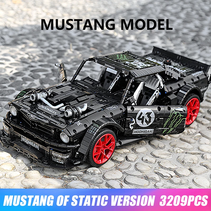 MOC-16915 Mustang Hoonicorn совместимы с Technic Car 20102 функциональные строительные блоки детские игрушки модель Рождественский подарок - Цвет: 3209pcs