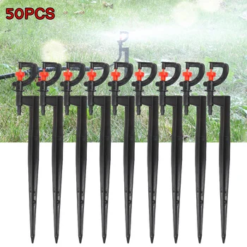 

50pcs/set 1.6mm 360 Degree Replaceable Micro Rotating Sprinklers For Garden Home Micro-drip Irrigation Spray Nozzles