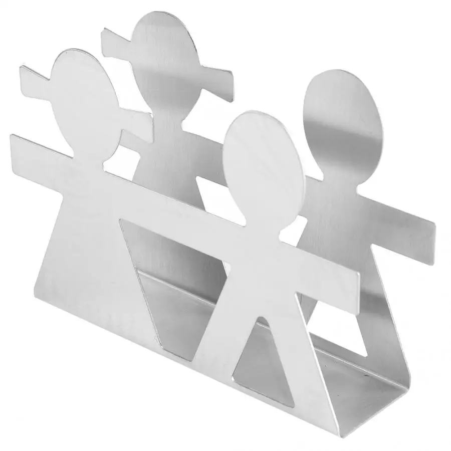 

New idea Stainless Steel Napkin Holder Modern Serviette Holder Rack Table Decor Lover Style