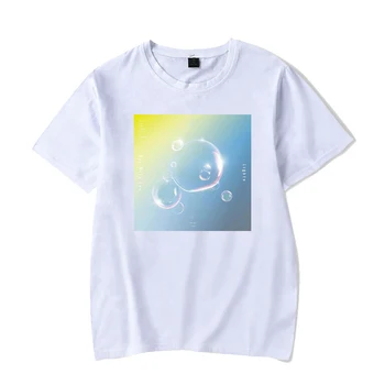 

Kpop bangtan White T-shirt Fashion cotton Tee Short Sleeve Summer Black T-shirt new arrivals Kpop bangtan boys supplies