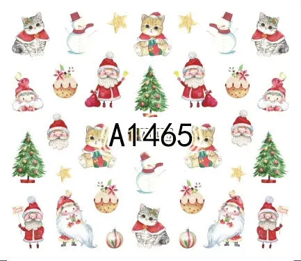 2019 зимняя новая версия модного дизайна ногтей Рождественская наклейка для с