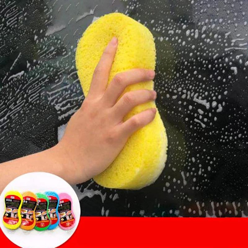 1pc Car Wash Sponges Cleaning Scrubber Washing Sponge with Vacuum