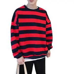 red and black striped hoodie