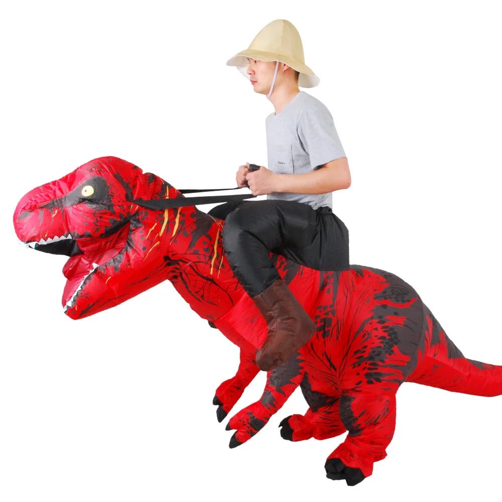 Новый стиль T-REX Динозавр Надувные костюм для День карнавала для взрослых маскарадный костюм для Хэллоуина
