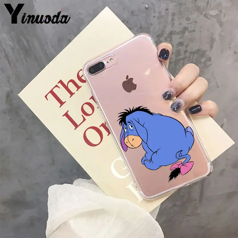 Yinuoda мультяшный персонаж eeyore Модный чехол для телефона Apple iPhone 8 7 6 6S Plus X XS max 5 5S SE XR чехол