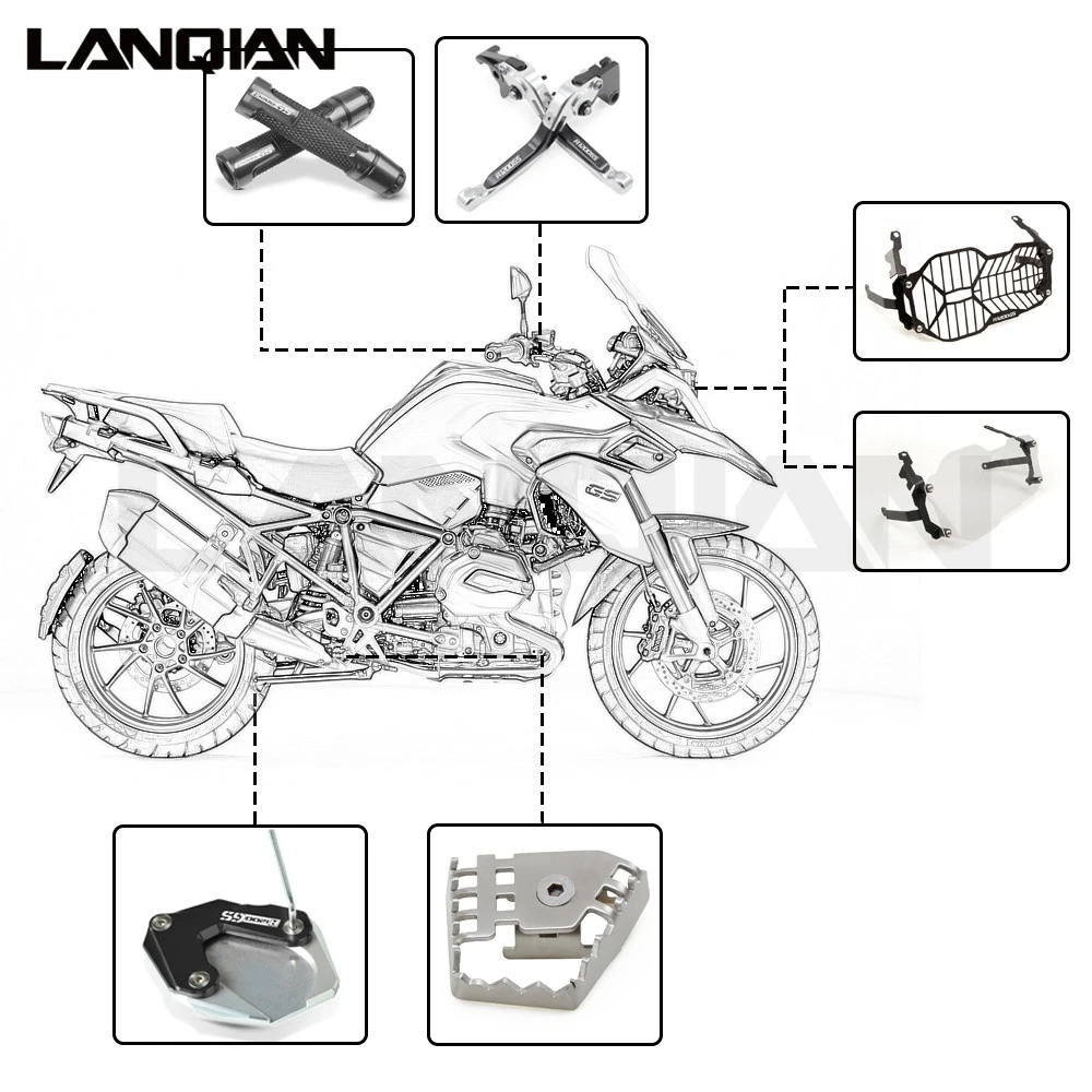 Накладки на рычаги тормоза и сцепления для мотоциклов BMW R1200GS R 1200GS 2013 2014 2015 2016 2017