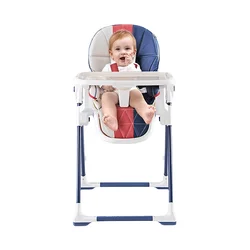 Table d'alimentation pliable, chaise de croissance multifonction pour enfants, coussin en PU, chaises de cuisine, chaise haute étanche pour bébé 