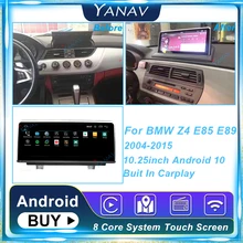 Autoradio multimédia Android 10.25, 10.0G, lecteur Dvd, GPS, Carplay, stéréo, unité centrale, lecteur multimédia, stéréo, 128 Touch, pour voiture BMW Z4, E85, E89 (2004 – 2015)