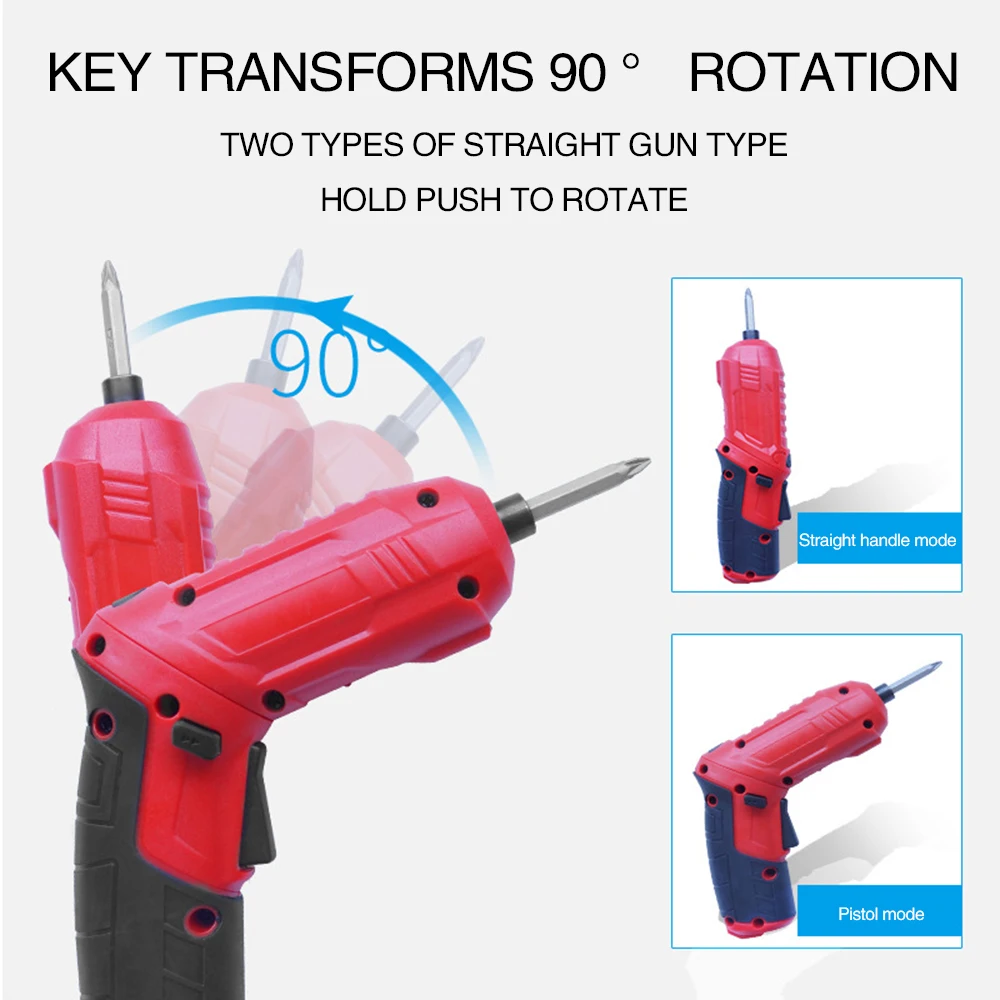 TACKLIFE 47pcs Cordless Electric Drill mini Electric Screwdriver Rechargeable Lithium Battery Electric Screw Driver Power Tools
