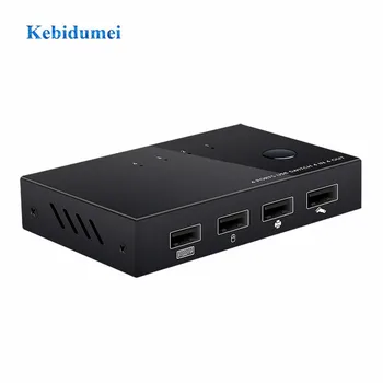 

kebidumei USB 2.0 4 Ports Sharing Switch Switcher Selector Adapter Box Hub Switch Adapter for PC Scanner For PC Scanner Printer