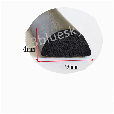 Rodada D Isolamento Bar Strip 3mm - 38mm Grosso Preto