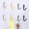 5sets Hooks Wall Mounted Hanger w/screws Black/Gold/Silver/Antique bronze Coat/Key/Bag/Towel/Hat Holder Decor Bathroom Kitchen 2