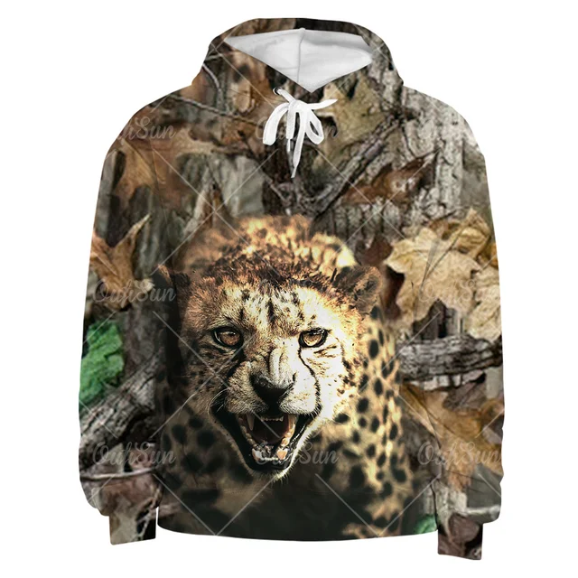 Spring And Autumn Maple Leaves Camouflage 3D Hoodies Men Women Outdoor Fishing Camping Hunting Clothing Unisex Hooded Coats Tops WY-OFSA-000233