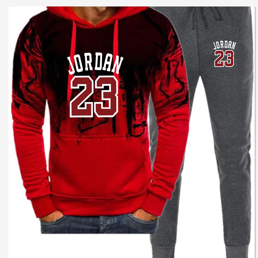 Лидер продаж мужская спортивная одежда с надписью Jordan 23 на осень/зиму толстовка для бега спортивные брюки